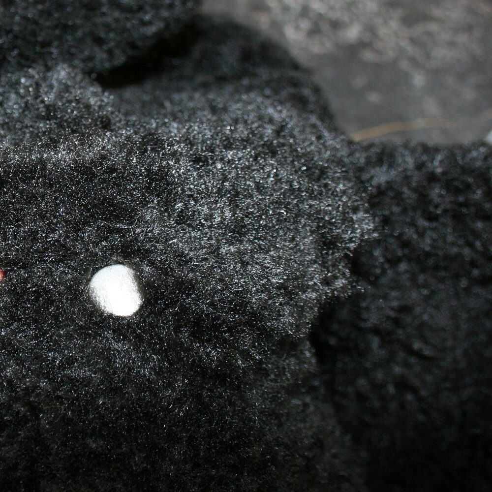 Urban Outfitters Black Cropped Faux Fur Jacket Size Medium - Picture 14 of 14
